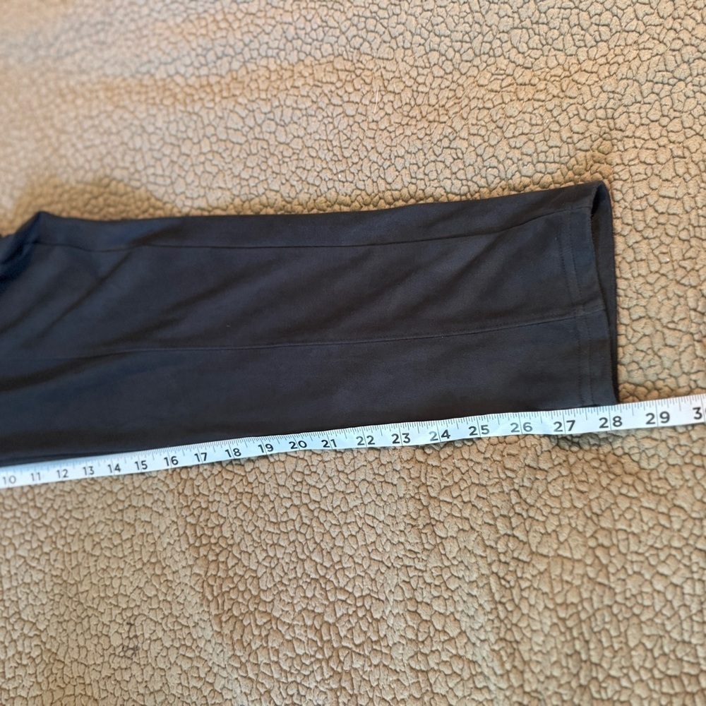 Seven7 Women’s Gray Soft Faux Suede Leggings, Pull On High Rise Stretch, Sz XXL‍ - Picture 8 of 9